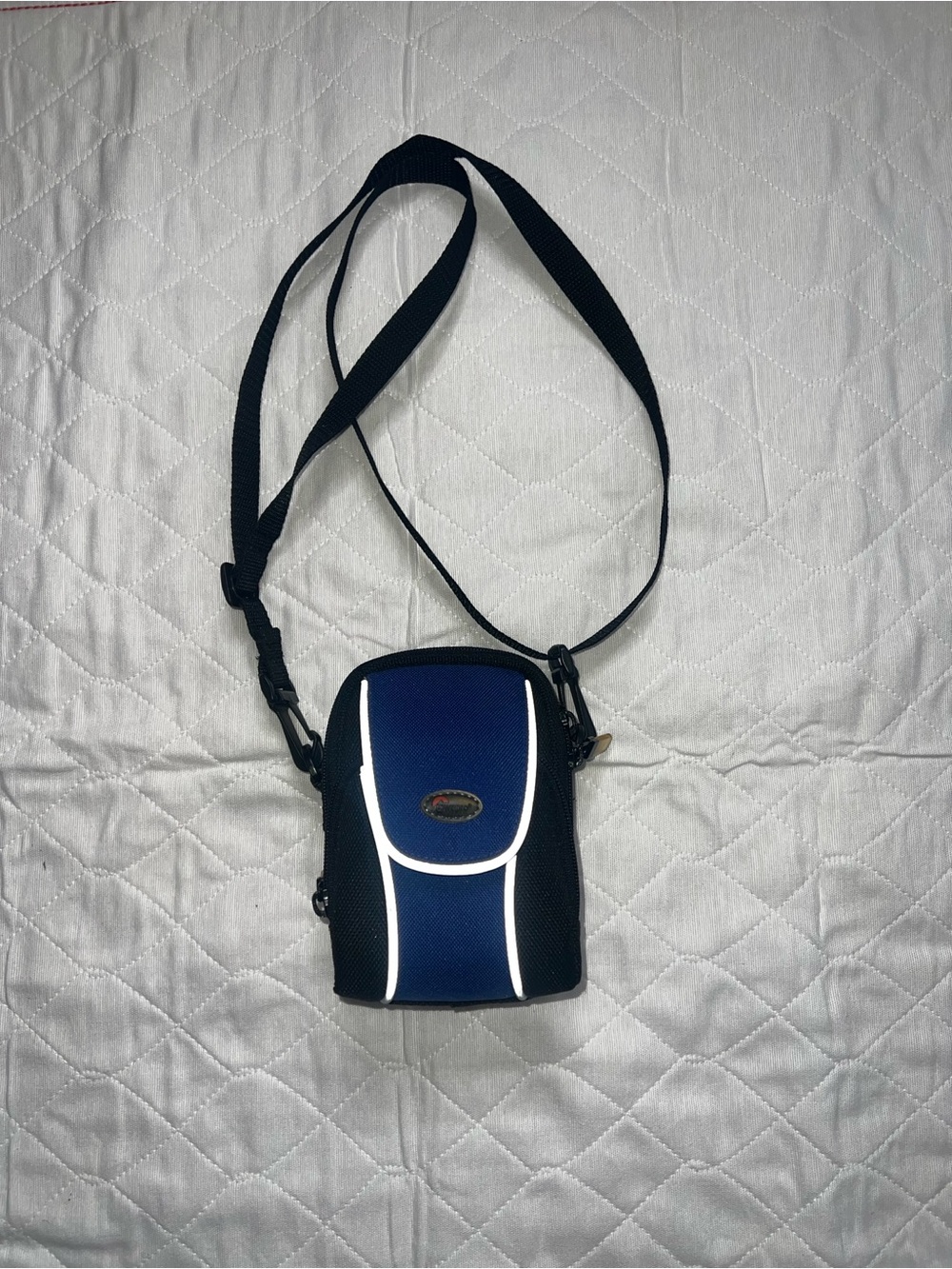 Compact Blue Crossbody Camera Bag - Unbranded
